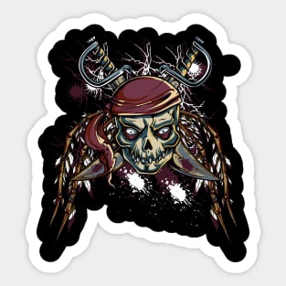 Death by Pirate Sticker